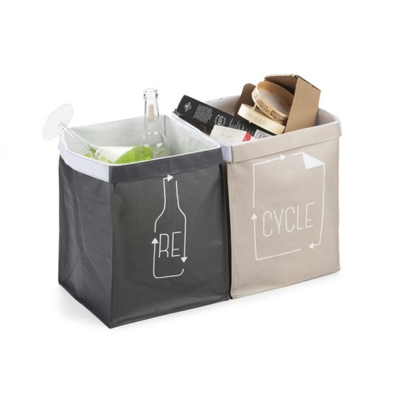 Sac pour tri sélectif et recyclage, Cadeau d'affaires, Duo de sacs pour  tri personnalisés sélectif