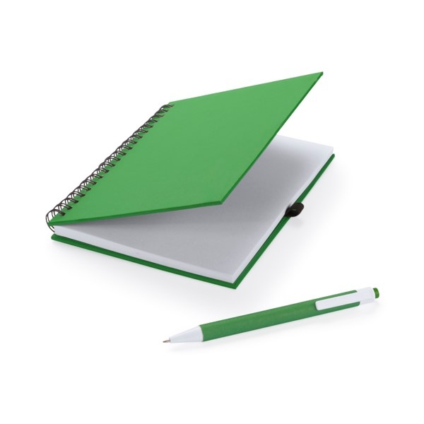 Bloc spirale uni recyclé A6 80g 320 pages Vert ZapBook achat vente  écologique - Acheter sur