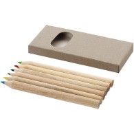Set de 6 crayons de couleur publicitaires Ayola