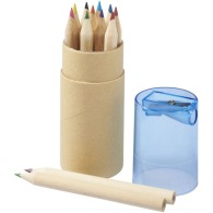 Set de 12 crayons de couleur personnalisables avec taille-crayon Hef