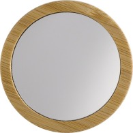 Miroir de poche personnalisable en bambou Jeremiah