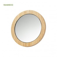 Runder Spiegel aus Bambus