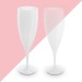Flute a champagne plastique reutilisable 14 cl ras bord, flûte à Champagne publicitaire