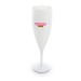 Flute a champagne plastique reutilisable 14 cl ras bord, flûte à Champagne publicitaire