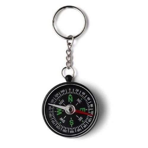 Porte-clés Boussole Vos coordonnées GPS