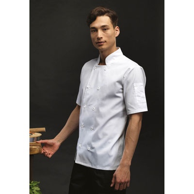 Veste de travail blanche cuisinier personnalisable 1516130 BP - VPA