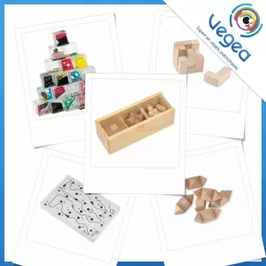 24 Mini cubes - jeux de patience - casse tête coloré pour enfants
