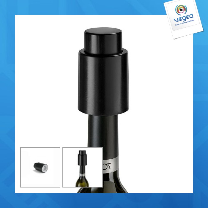 Pompe à vide et vide-air pour bouteille de vin, Objet publicitaire, Bouchon pompe vide air personnalisable