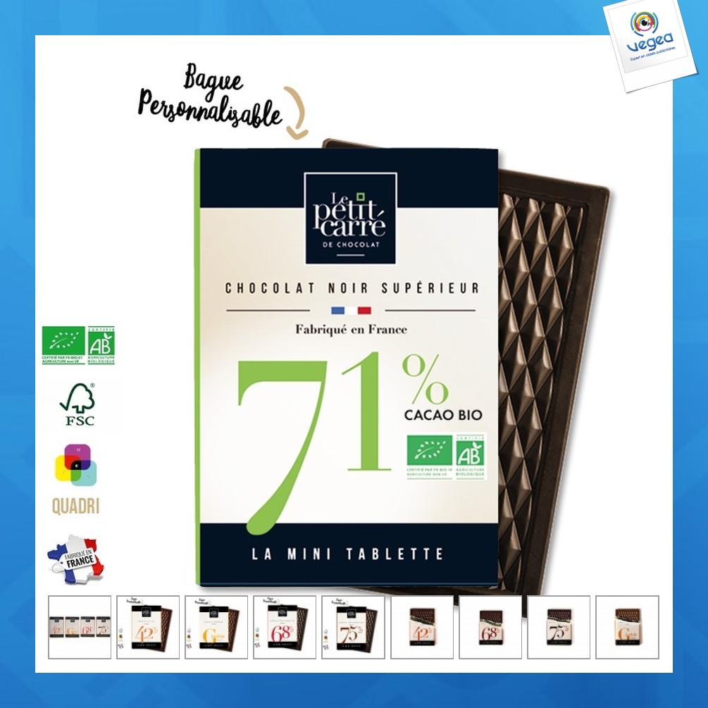 Tablette de chocolat publicitaire 'Gianduja' - Made in France