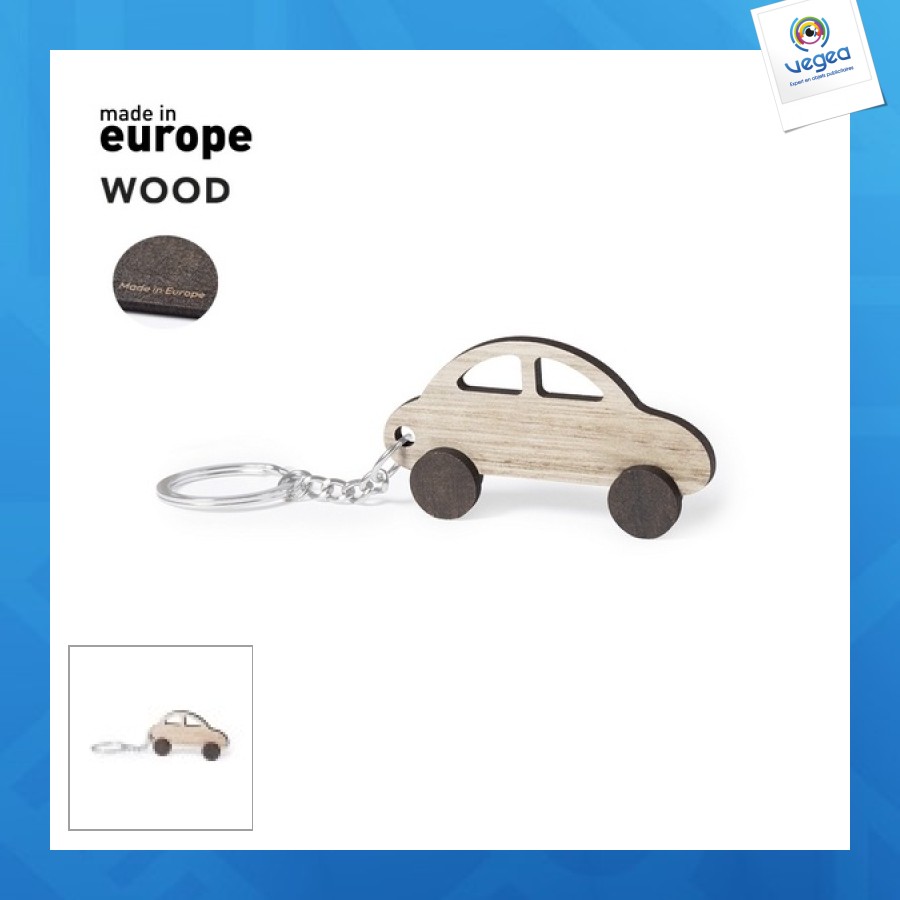 Décoration en bois personnalisable voiture