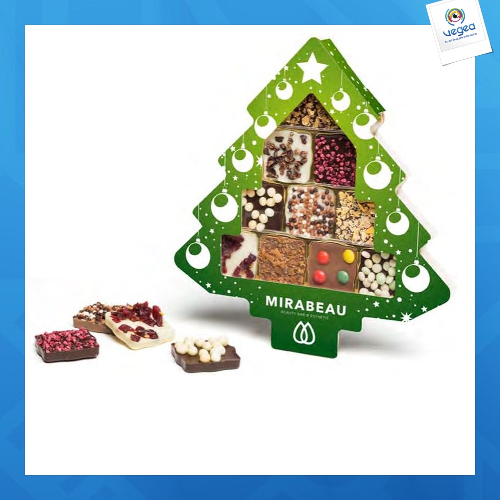 Boîte de chocolat publicitaire - Cadeaux d'affaires pour Noël